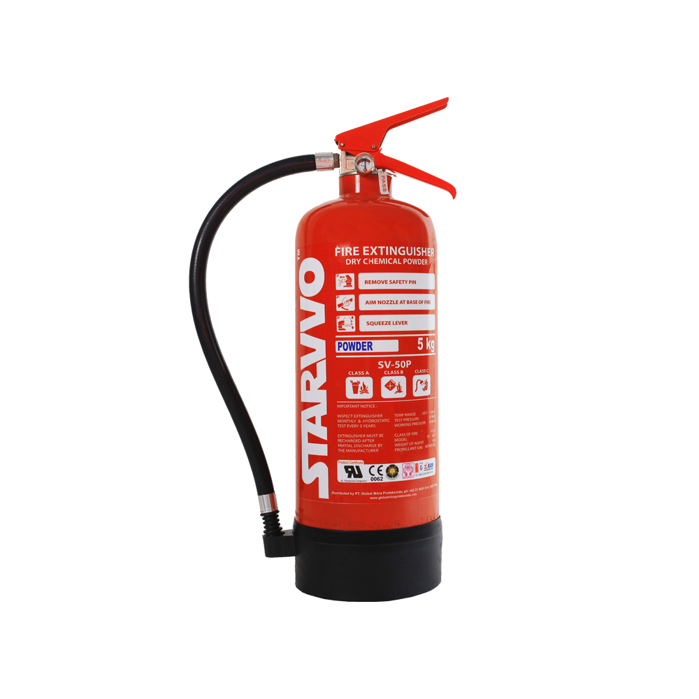 STARVVO Dry Chemical Powder Fire Extinguisher 5 Kg
